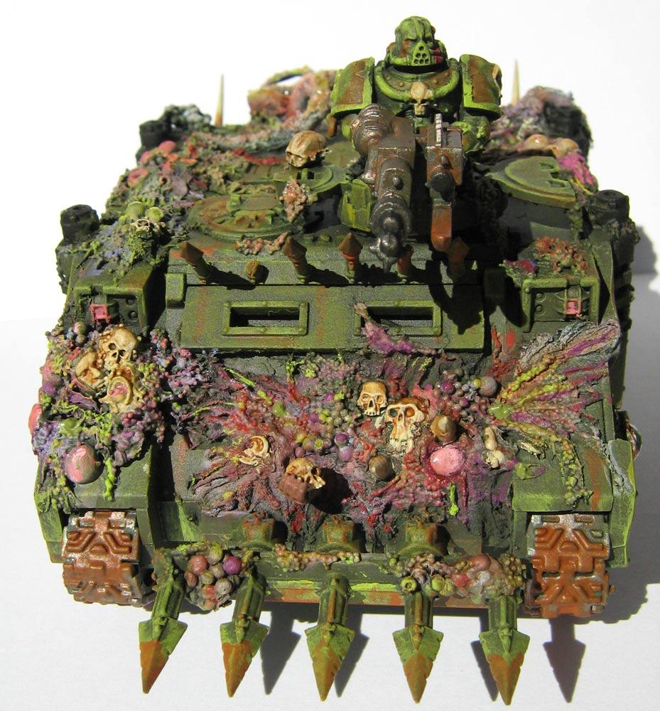 Warhammer 40K – Rhino Possédé De Nurgle – Conversion Et Peinture – Occasion